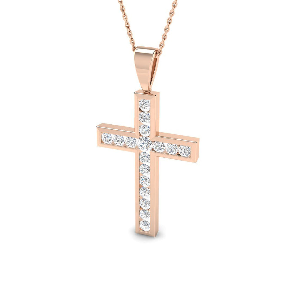 Cross 9 KT Rose Gold