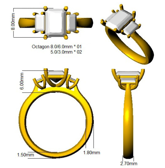 Ring 18 KT Yellow Gold