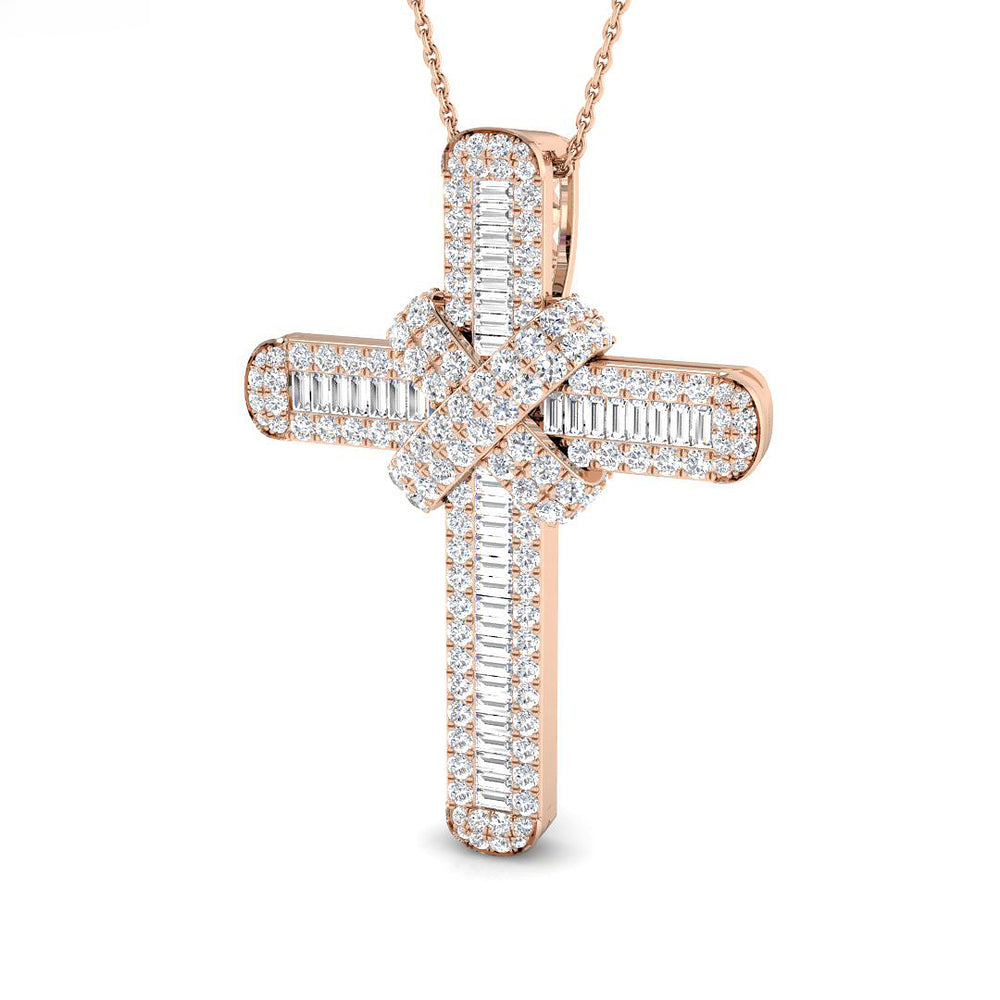 Cross 9 KT Rose Gold