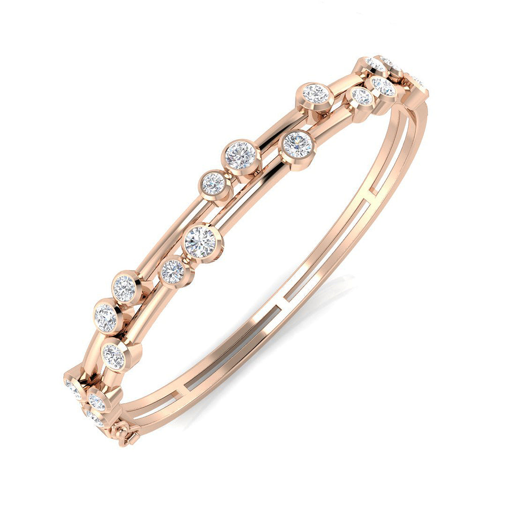 Bangles 9 KT Rose Gold