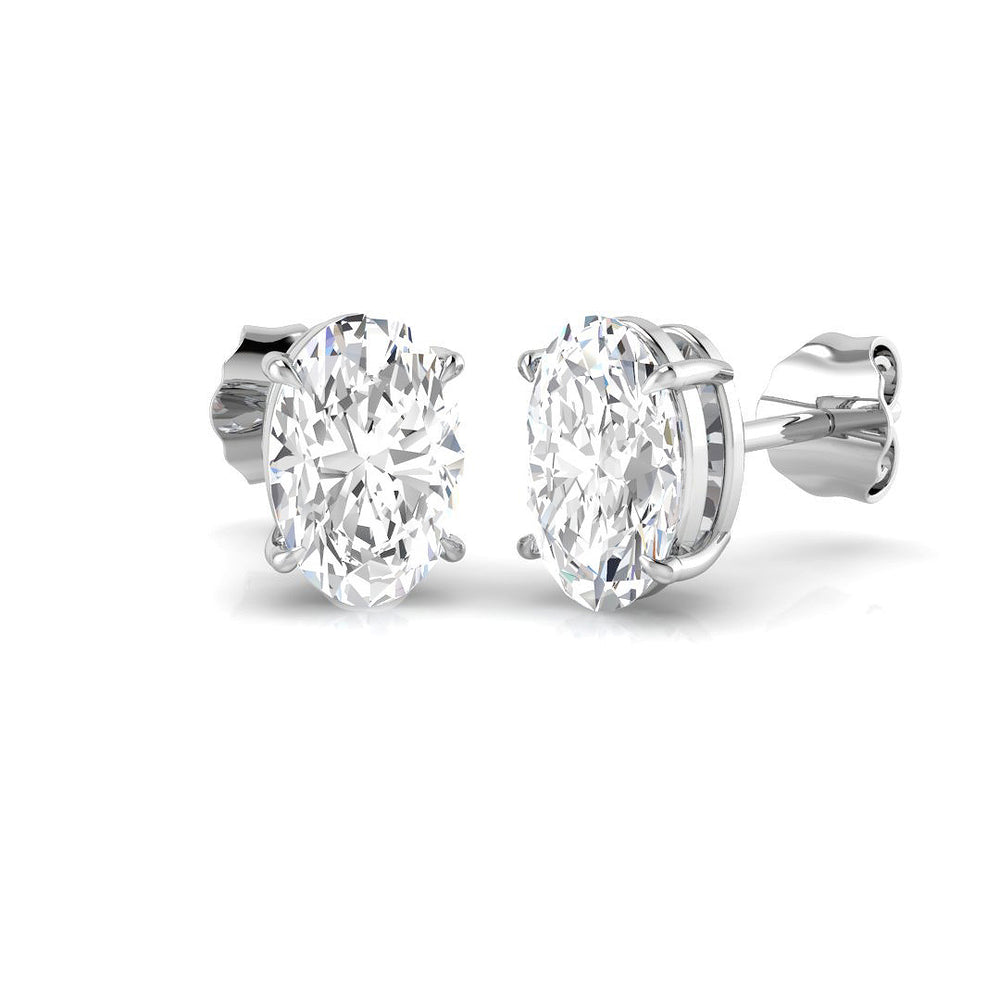 Earring 18 KT White Gold