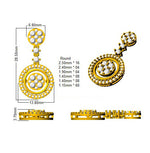 Earring 18 KT Yellow Gold