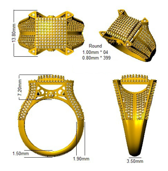 Ring 18 KT Yellow Gold