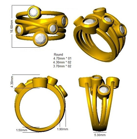 Ring 18 KT Yellow Gold