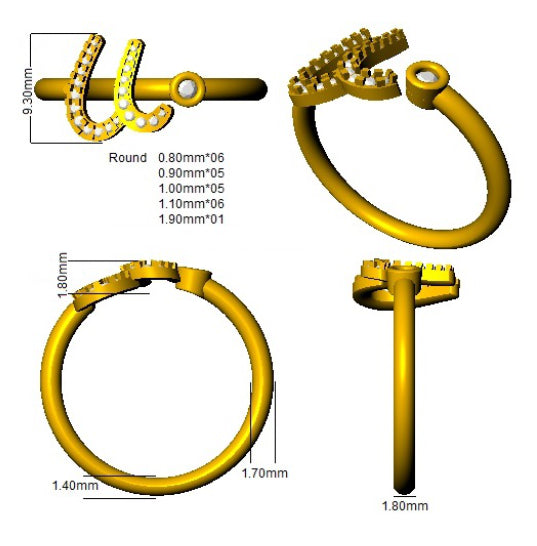 Ring 18 KT Yellow Gold