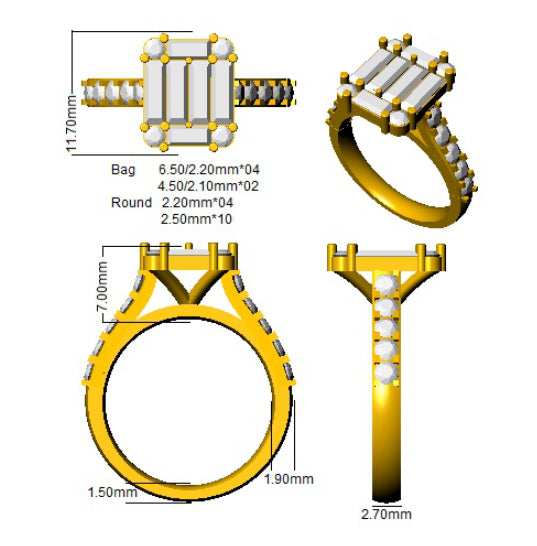 Ring 18 KT Yellow Gold