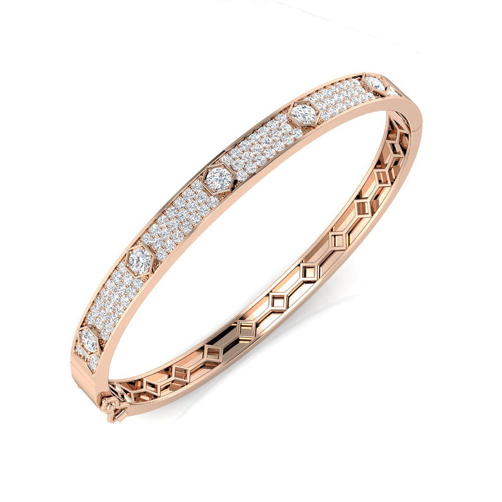 Bangles 9 KT Rose Gold