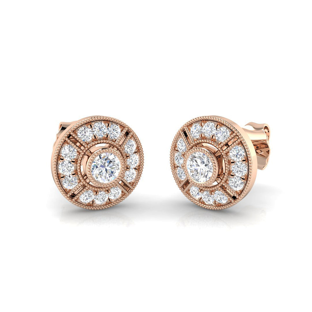 Earring 9 KT Rose Gold