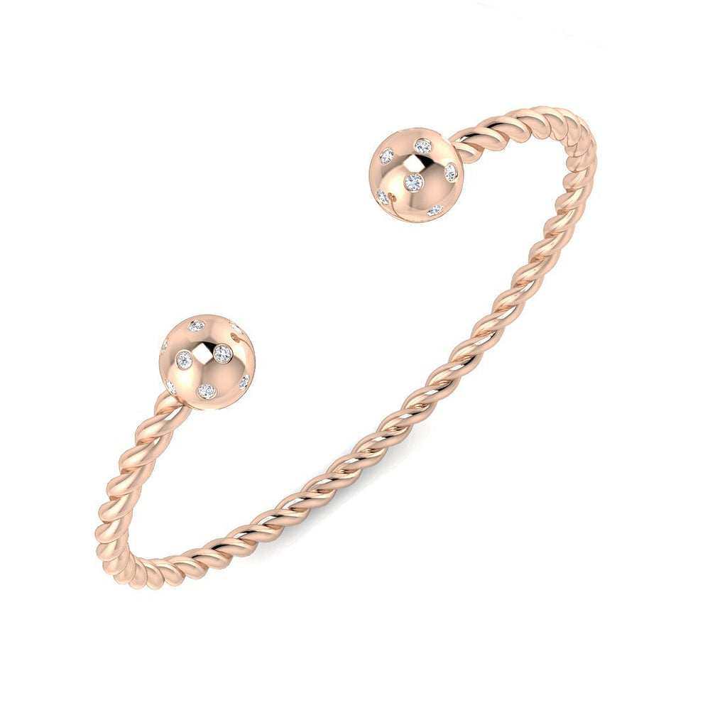 Bangles 9 KT Rose Gold