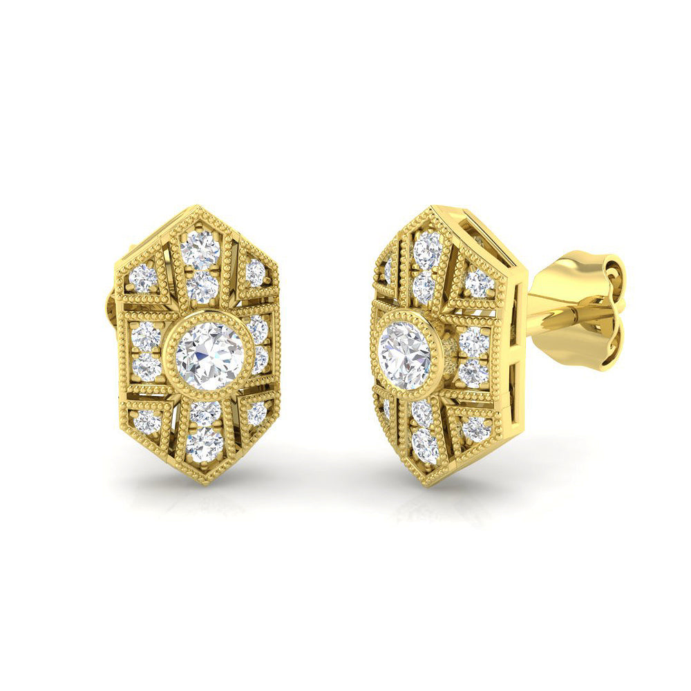 Earring 18 KT Yellow Gold