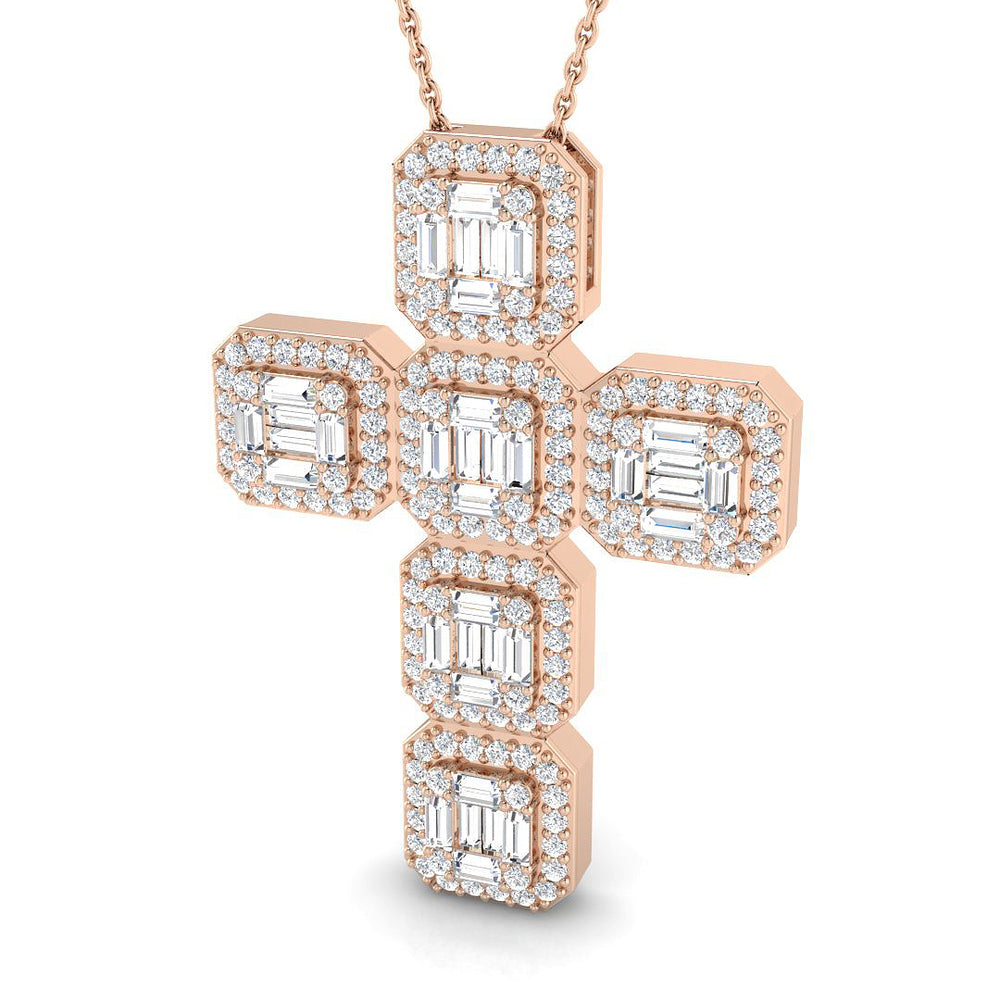 Cross 9 KT Rose Gold