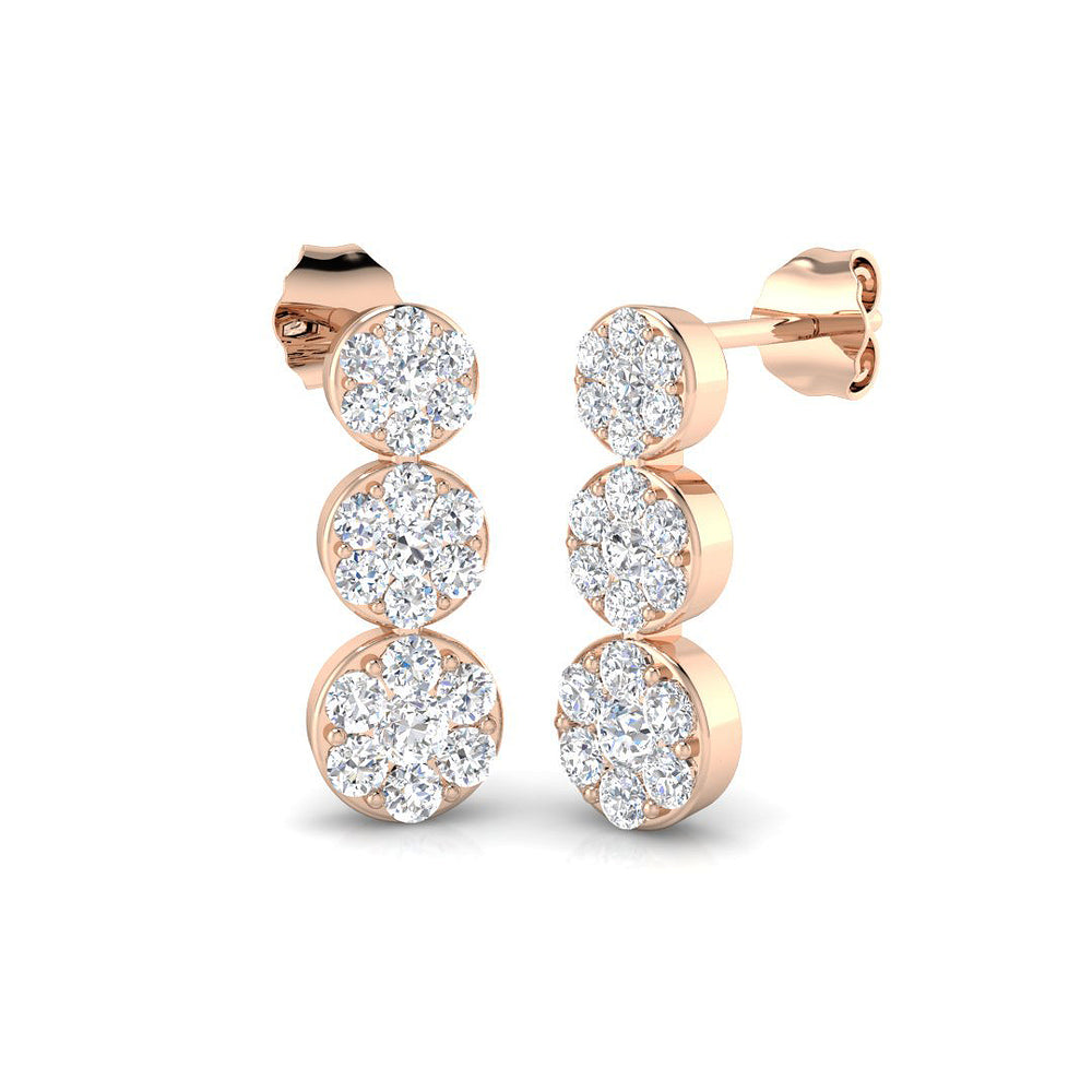 Earring 9 KT Rose Gold