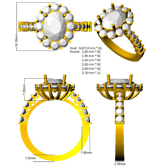 Ring 18 KT Yellow Gold