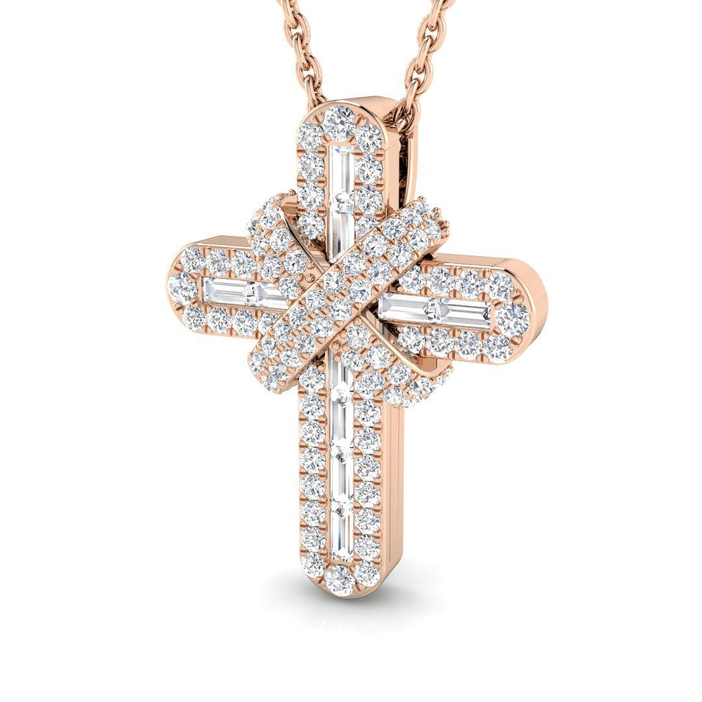 Cross 9 KT Rose Gold