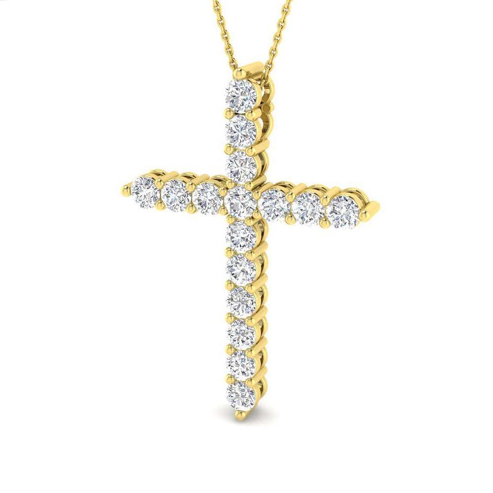 Cross 18 KT Yellow Gold