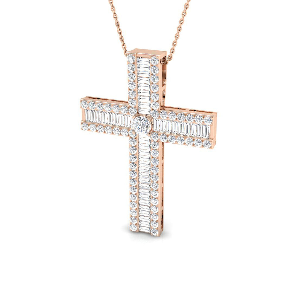 Cross 9 KT Rose Gold