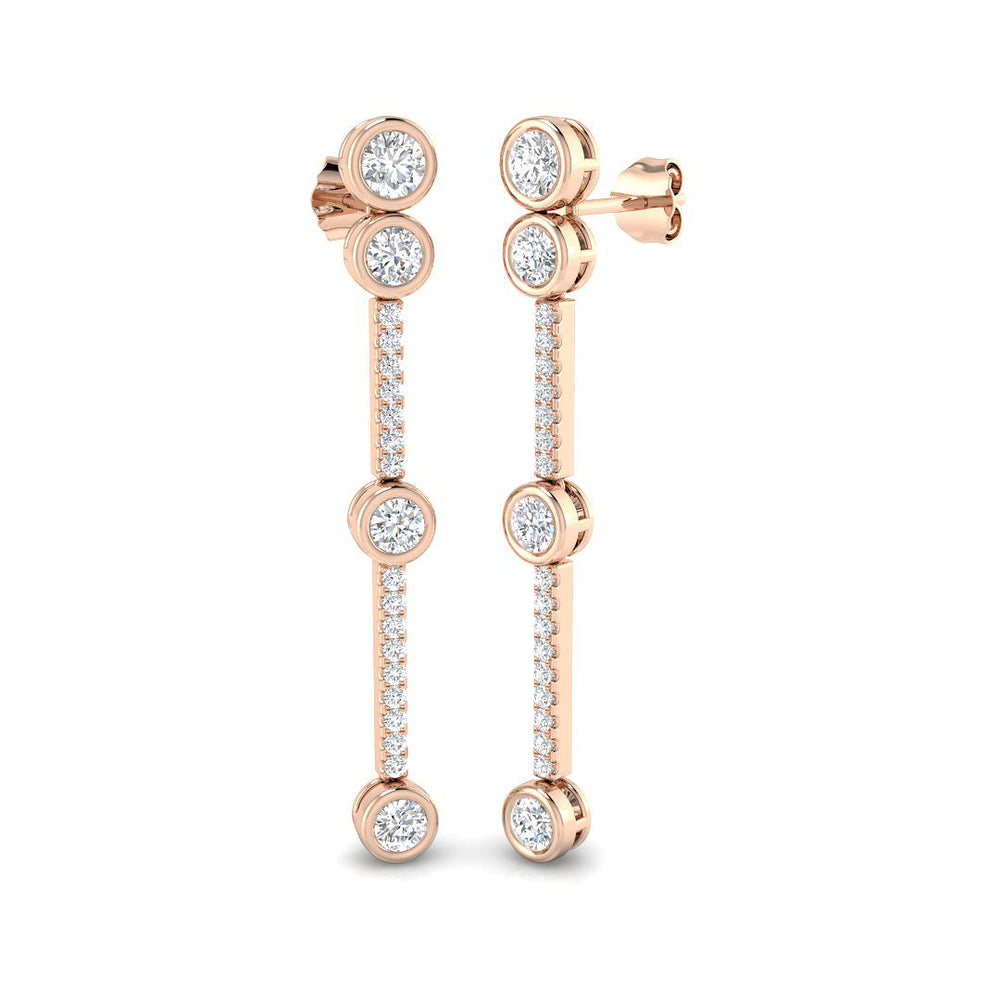 Earring 9 KT Rose Gold