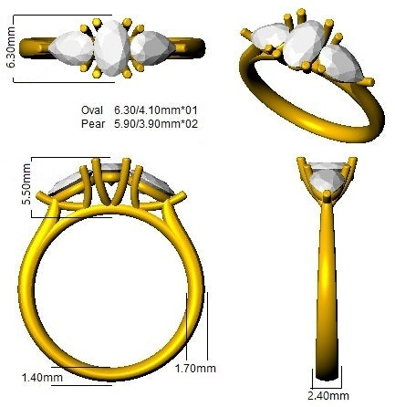 Ring 18 KT Yellow Gold