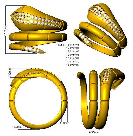 Ring 18 KT Yellow Gold