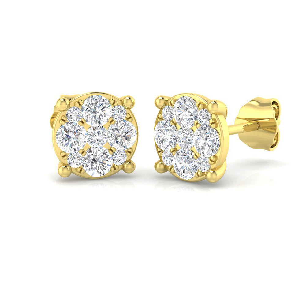 Earring 18 KT Yellow Gold