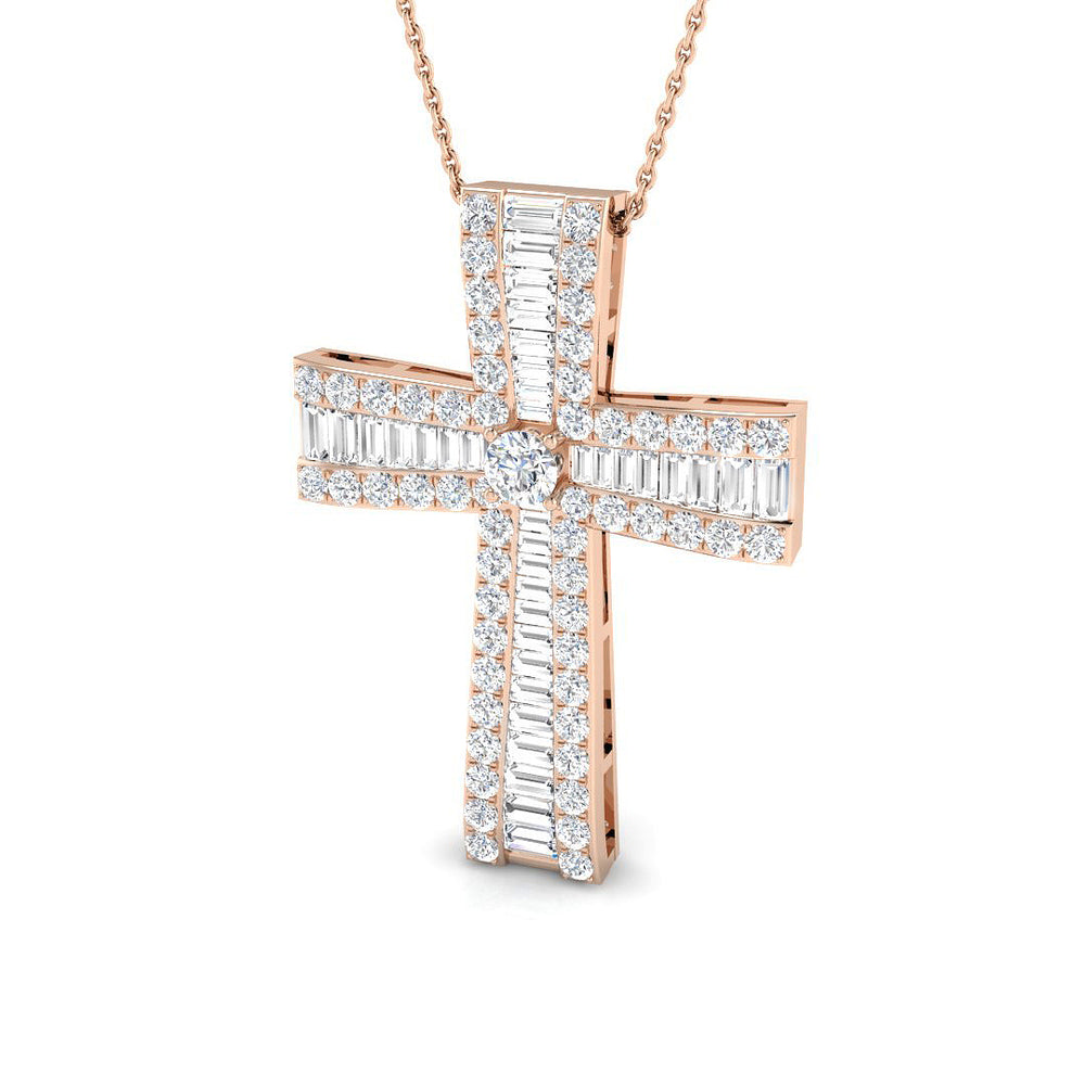 Cross 9 KT Rose Gold