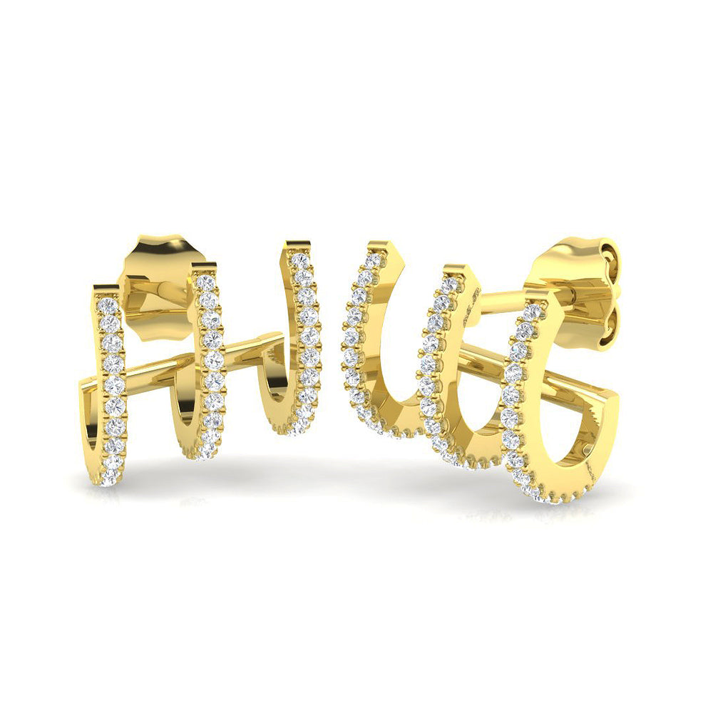 Earring 18 KT Yellow Gold