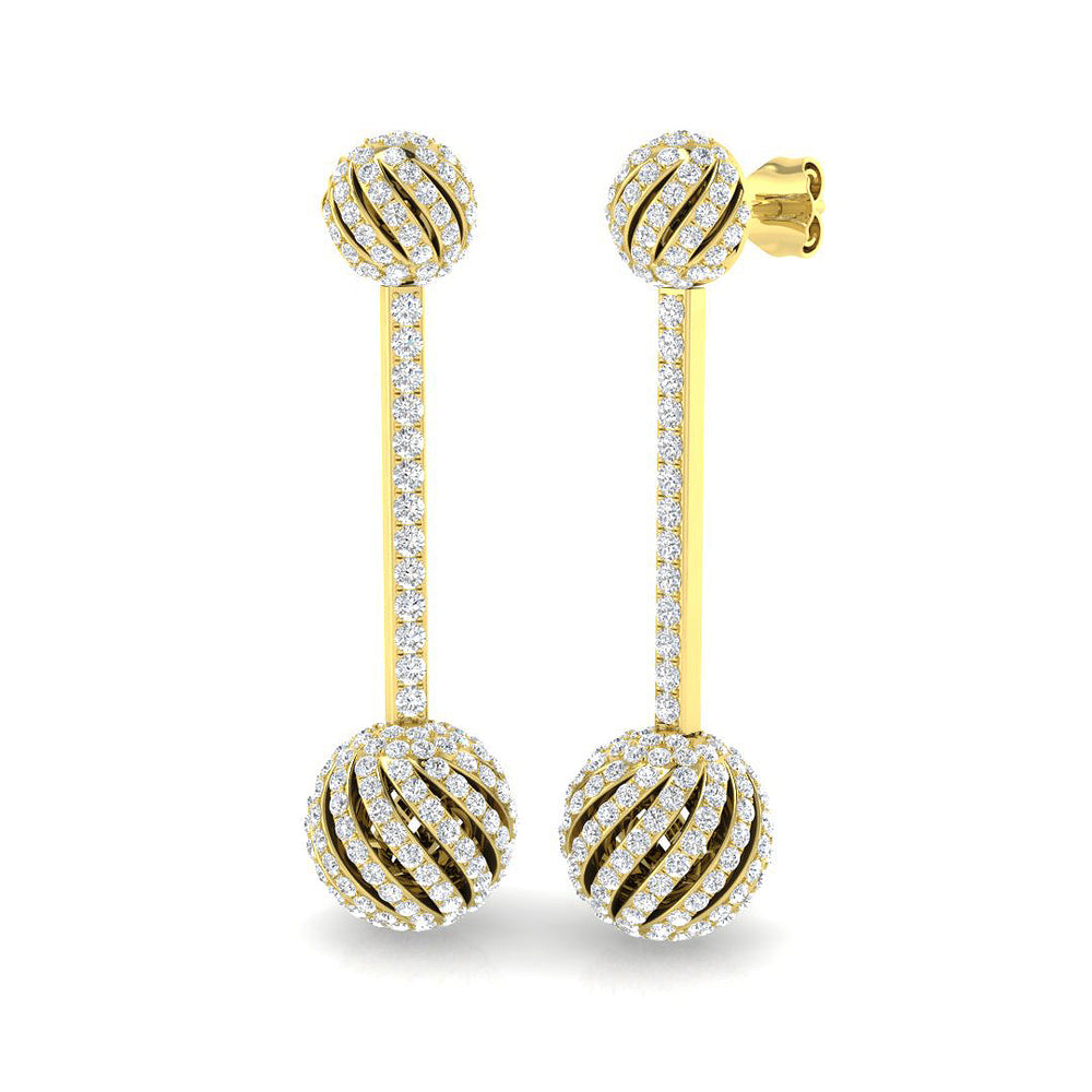 Earring 18 KT Yellow Gold