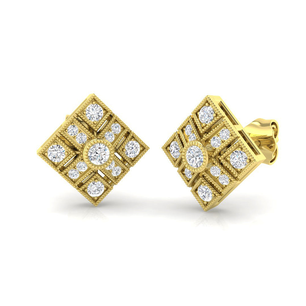 Earring 18 KT Yellow Gold