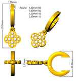 Earring 18 KT Yellow Gold