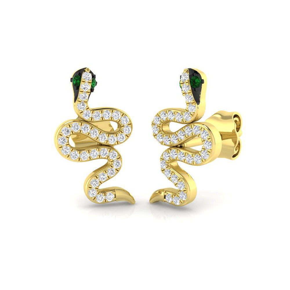 Earring 18 KT Yellow Gold