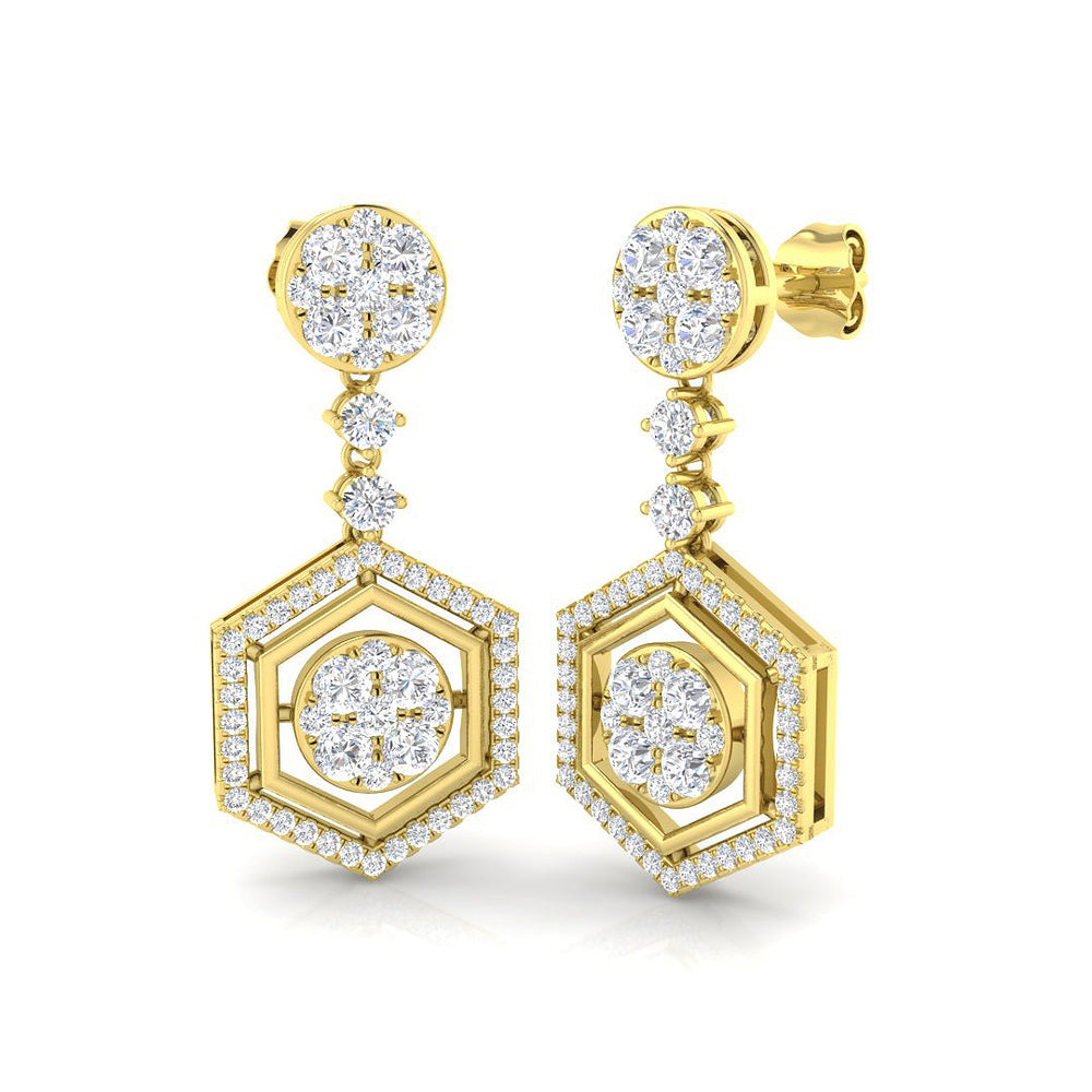 Earring 18 KT Yellow Gold