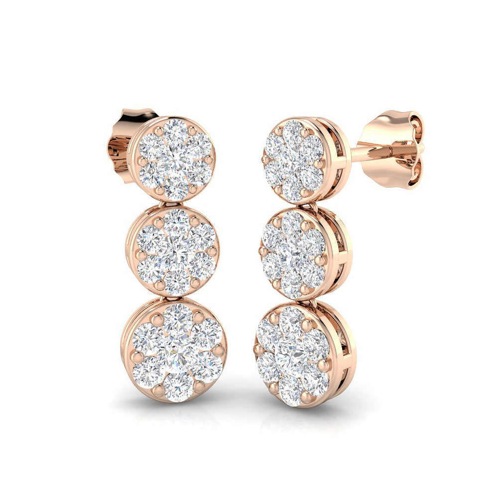 Earring 9 KT Rose Gold