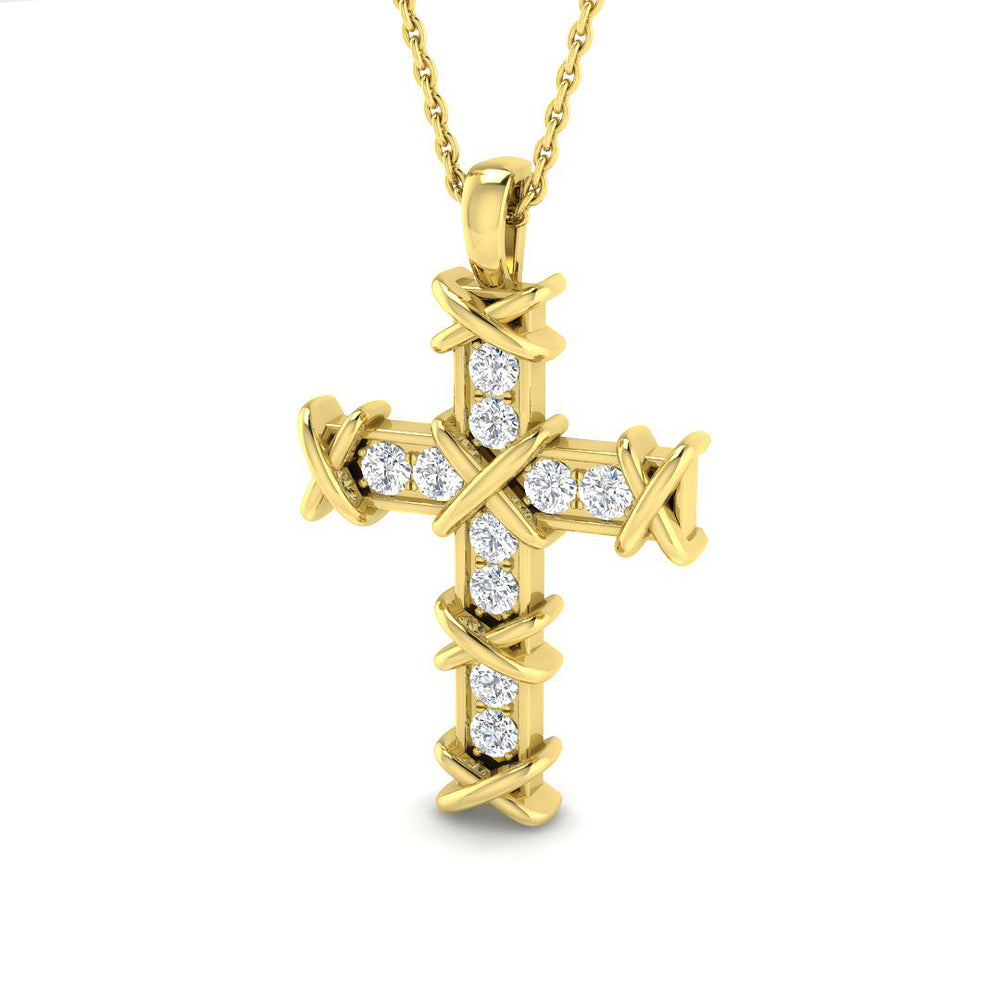 Cross 18 KT Yellow Gold