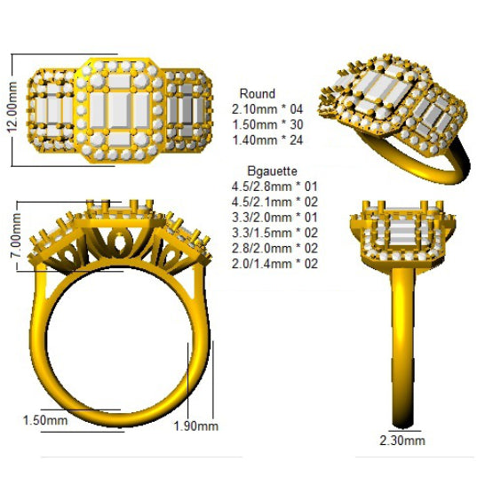 Ring 9 KT Rose Gold