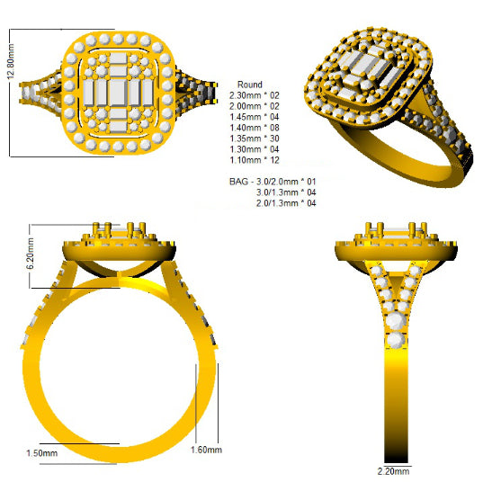 Ring 18 KT Yellow Gold