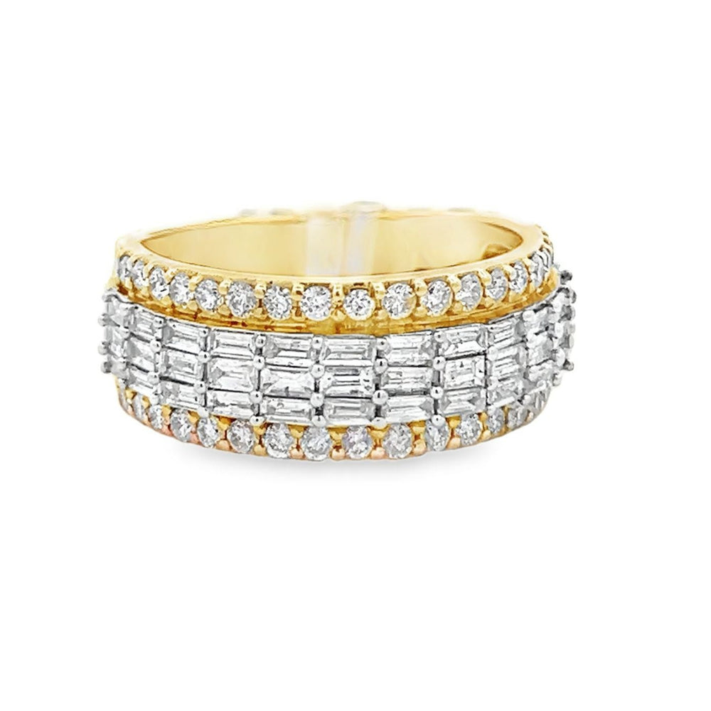 14K 5 row Diamond Band