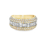 14K Yellow Gold XL Baguette Band ring