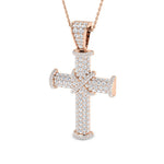 Cross 9 KT Rose Gold