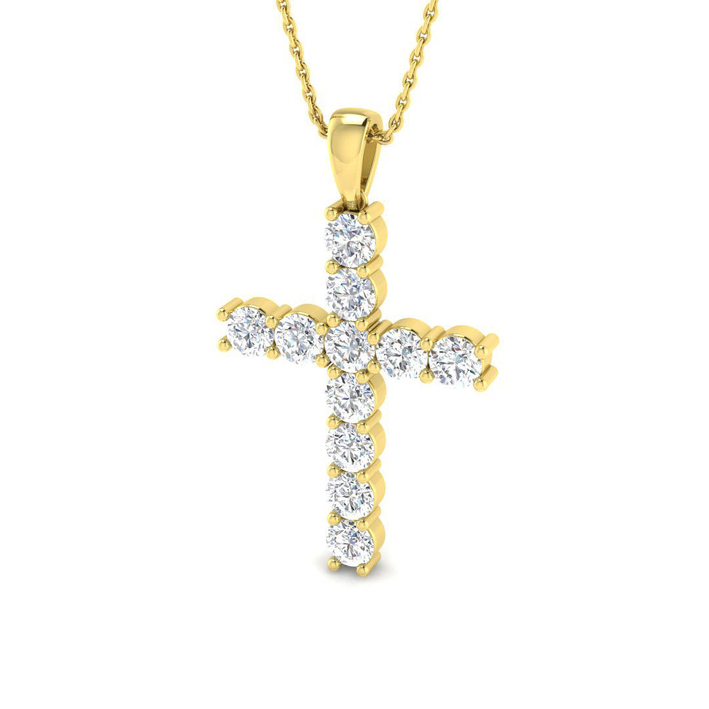 Cross 18 KT Yellow Gold