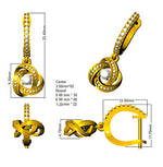 Earring 18 KT Yellow Gold