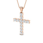 Cross 9 KT Rose Gold