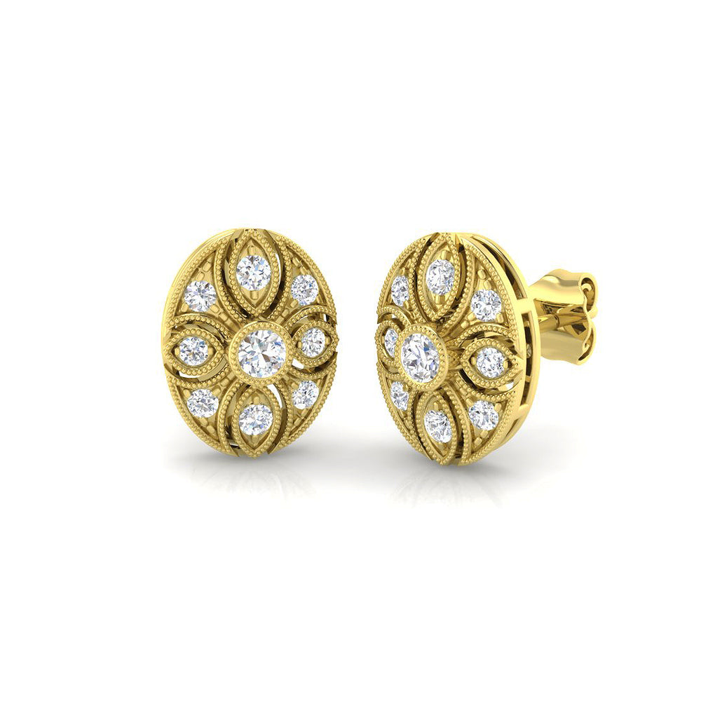 Earring 18 KT Yellow Gold