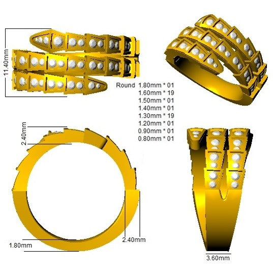 Ring 18 KT Yellow Gold