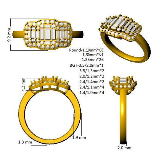 Ring 18 KT Yellow Gold