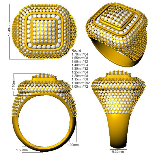 Ring 18 KT Yellow Gold