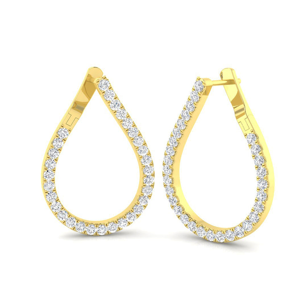 Earring 18 KT Yellow Gold