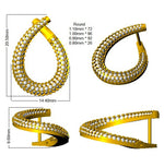 Earring 18 KT Yellow Gold