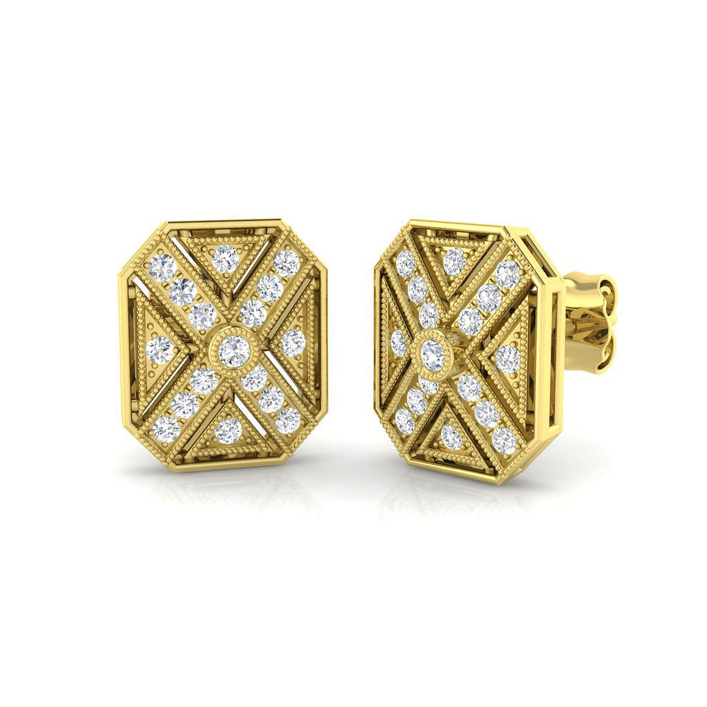 Earring 18 KT Yellow Gold