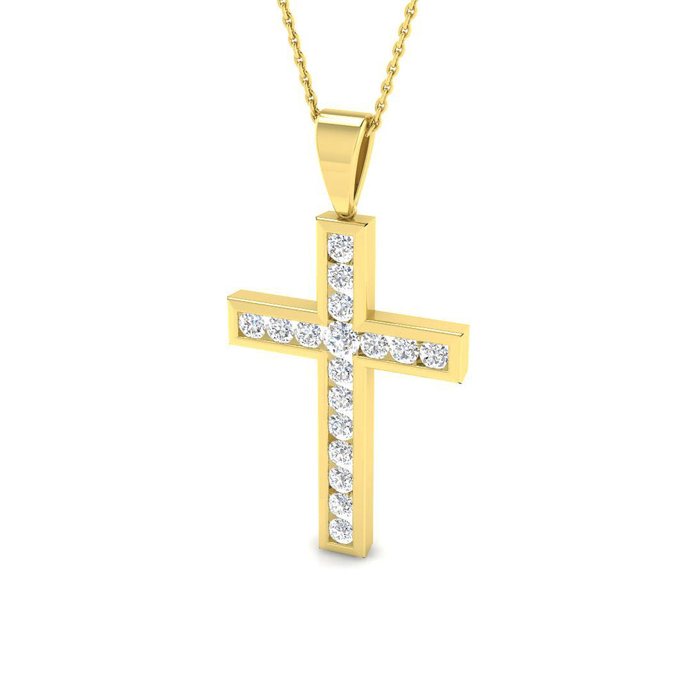 Cross 18 KT Yellow Gold