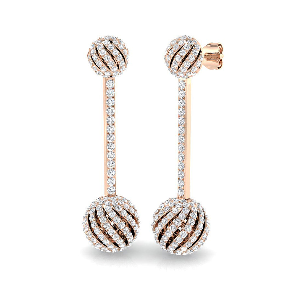 Earring 9 KT Rose Gold